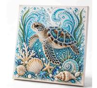 Ocean Theme Pearl Art DIY Kit,Octopus DIY Pearl Painting Kit,Blue Ringed Octopus 3D Diamond Painting Crafts for Adults,Ocean Diamond Art for Adults & Beginners,Sparkling Coastal Wall Decor，#5