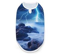 Ocean Thundering Storm Dog Shirts Patterned Pet Clothes Tank Top Sleeveless T-Shirt for Cats Puppy M