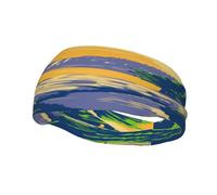 Ocean Trail and Otter Cliffs in Acadia National Park On A Desert Island in Maine USA Headbands Men Women Non Slip Wicking Sports Sweatband for Gym Basketball Yoga Hairbands