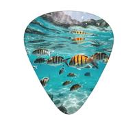 Ocean Tropical Fish Print Guitar Pick,12 Pack,Includes Thin,Medium,Heavy Gauges,Suitable for guitar,ukulele