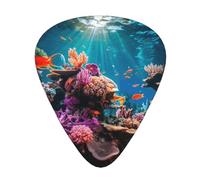 Ocean Tropical Fish Print Guitar Pick,12 Pack,Includes Thin,Medium,Heavy Gauges,Suitable for guitar,ukulele
