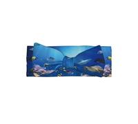 Ocean Tropical Fish Turtle Shark Printed Baby Headband, Soft and Breathable, Adjustable, Perfect for Baby Photos (0-6 Months)