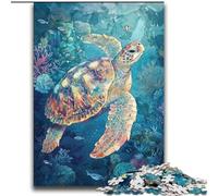 Ocean Turtle Adult Jigsaws 2000 Pieces Difficult, Suitable for Ages 14 And Up Family Fun It Is Ideal As A Gift for The Whole Family (70x100cm)