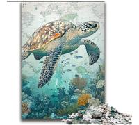 Ocean Turtle Jigsaw Puzzles for Adults 2000 Jigsaws, Challenging To Complete But Fun And Humorous Birthday Present, Gifts, Wall Art (70x100cm)