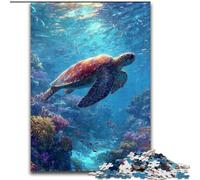 Ocean Turtle Jigsaw Puzzles for Teenagers 1000 Jigsaws, Brain Intelligence Challenge Addictive Toys Birthday Gifts for Age 14+ (50x75cm)