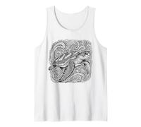 Ocean Turtle Mandala Waves Tank Top