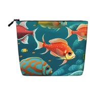 Ocean Underwater Fish Versatile Travel Toiletry Bag Makeup Bag, Perfect for Daily Use and Business Trips