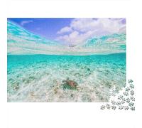 Ocean Underwater Scene 1000 Piece Jigsaw Puzzle Adult 1000 Pieces Puzzle Game Clear Water Relaxation Focus Gift 52x38cm/1000pcs