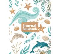 Ocean Vibes: A Lined Journal with Watercolor Dolphin and Seashell Cover - 120 Pages for Writing and Reflection