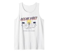 Ocean Vibes - Go Outside & Play in The Waves (Retro Graphic) Tank Top
