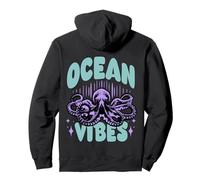 Ocean Vibes Octopus Marine Life Pullover Hoodie