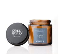 Ocean Vibes Premium Scented Candle | Plant-Based Soy Wax Aromatherapy Glass Jar 18 Hour Long Burning Candles for Home Decor, Luxury Gift All Occasions (80g)