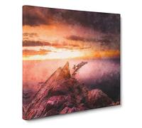 Ocean View from Spain Canvas Print | Gallery Wrapped 30mm Frame Wall Art | 20x20 inches | Ready to Hang | Modern Seascape Picture | Living Room Bedroom Lounge Office