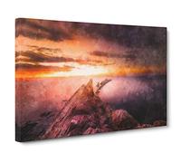 Ocean View from Spain Canvas Print | Gallery Wrapped 30mm Frame Wall Art | 30x20 inches | Ready to Hang | Modern Seascape Picture | Living Room Bedroom Lounge Office