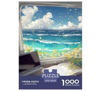 Ocean View Puzzles 1000 Piece Challenge Toy Adults And over 12 Years Old Serene Family Fun Puzzle Educational Challenge Home Decoration Gift 70x50cm/1000pcs