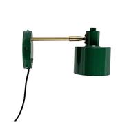 Dyberg Larsen Ocean Wall Lamp Dark Green/ Brass