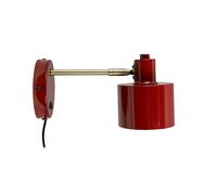 Dyberg Larsen Ocean Wall Lamp Dark Red/ Brass