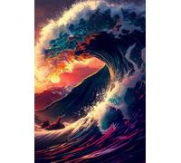Ocean Wave 2000 Piece Jigsaw Puzzles for Adults, Challenging and Brainteasing, Difficult Puzzles, Puzzle 2000 Pieces