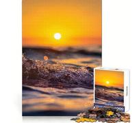 Ocean Wave at Sunset Hard Jigsaw Puzzle for Adults 1000 Pieces Boost Memory Soothing Play Premium Cut Perfect Present (38x52cm)
