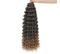 Ocean Wave Braiding Synthetic Hair Extensions Crochet Braids Afro Curls Curly Braid T1B27 22INCHES#7PcsLot