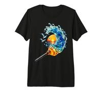 Ocean Wave Glass Blowing Hot Glass Artist Premium T-Shirt