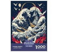 Ocean Wave Jigsaw Puzzles for Adults Challenging Puzzle Games The Impossible Challenge 1000 Pieces Difficult Hard Jigsaw Puzzles for Man And Woman with Letters on Back 38x26cm/1000pcs