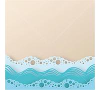 Ocean Wave Metal Cutting Dies, Beach Background Stencil for Scrapbooking, DIY Craft Decorative, Special Summer Background Stencil Decorative Gift Craft for DIY Scrapbooking Die-Cutting and Embossing