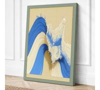 Ocean Wave Modern Canvas Wall Art Print 30x20 Inch (76 x 51 cm)