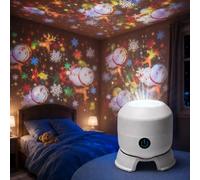 Ocean Wave Night Light Projector, HD Smart Dynamic 5D Holographic Projector (Christmas)