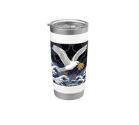 Ocean Wave Seagull Fries Style Stainless Steel Insulated Tumbler