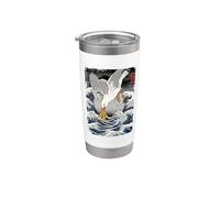 Ocean Wave Seagull Fries Style Stainless Steel Insulated Tumbler