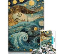 Ocean Waves Adult Jigsaw Puzzles 1000,Help The Brain Exercise Addictive Toys to Cultivate Patience Suitable for Couples 38x26cm