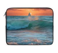 Ocean Waves at Sunset Laptop Sleeve Bag Protective Laptop Carrying Case Cover for 10/12/13/15/17 Inch