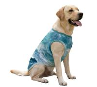Ocean Waves Dog And Cat Clothes Pet Summer Cooling Sleeveless Shirt