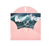 Ocean Waves Greeting Cards Blank Note Cards with Envelopes Happy Birthday Card Thank You Card Wedding Party Invitation Cards for All Occasions 4x6 Inch