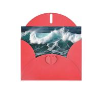 Ocean Waves Greeting Cards Blank Note Cards with Envelopes Happy Birthday Card Thank You Card Wedding Party Invitation Cards for All Occasions 4x6 Inch