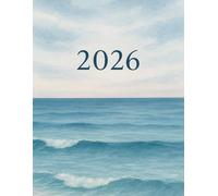 Ocean Waves, January - December 2026 Dated Monthly and Weekly Planner, Goal Setting, Habit Tracking, Daily Gratitude Practice, 8.5”x11”, 177 pages: ... productivity, and working towards goals