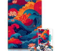 Ocean Waves Jigsaw Puzzles 2000 Pieces for Adults Teens,Family Game Stress Reliever Difficult Challenge Artists Collection,Fine Art 70x100cm