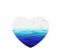 Ocean Waves Sailboat Printing 10 Pieces Air Freshener Car Hanging Cards Air Freshener Sheets With Rope For Cars Home