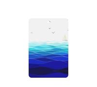 Ocean Waves Sailboat Printing 10 Pieces Air Freshener Car Hanging Cards Air Freshener Sheets With Rope For Cars Home