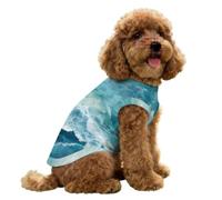 Ocean Waves Small Dog And Cat Clothes Pet Cooling Shirt