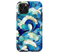 Ocean Waves Stained Glass Collage Mosaic Case for iPhone 11 Pro