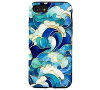 Ocean Waves Stained Glass Collage Mosaic Case for iPhone SE (2020) / 7 / 8
