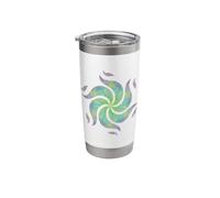 Ocean Whirl - Spiral Pattern Summer Lightness fp_4A Stainless Steel Insulated Tumbler