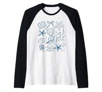 Ocean Wildlife Vintage Beach Raglan Baseball Tee