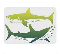 Ocean Wonders Shark Stencils Template Reusable Spray PaintStencils for Craft Painting On Wood Craft Canvas Walls Wood Furniture Decorations DIY Scrapbooking