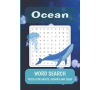OCEAN Word Search Puzzle Book: Word Searches with Easy to Read Print About Ocean, Maine, Sea and More | 6 x 9 Inches, 110 Pages | 50+ Puzzles | Gift ... Trips | Easy Way to Learn | Expand Vocabulary