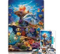Ocean World 1000 Piece Jigsaw Puzzle for Adults Teens,Challenging Game Gifts for Is Ideal As A Gift for The Whole Family (38x26cm)