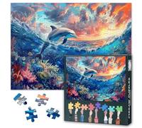 Ocean World Jigsaw Puzzles 1000 Pieces for Adults Puzzle 1000 Pieces Home Wall Decoration Challenging & Vivid Detail Ideal for Puzzle Enthusiasts Finished Size: 70x50cm