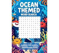 Ocean World Word Search, Puzzles for adults, seniors and teens: Mindful Brain Games Featuring Underwater Creatures - A Unique Gift